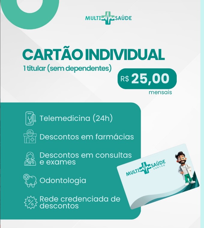 Cartão Multisaúde a partir de 25,00