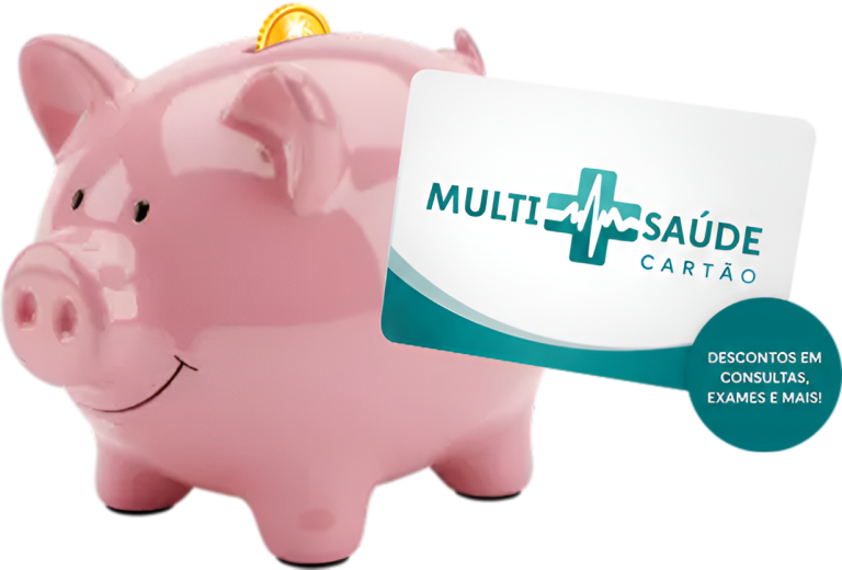 piggy da economia com Cartão Multisaúde